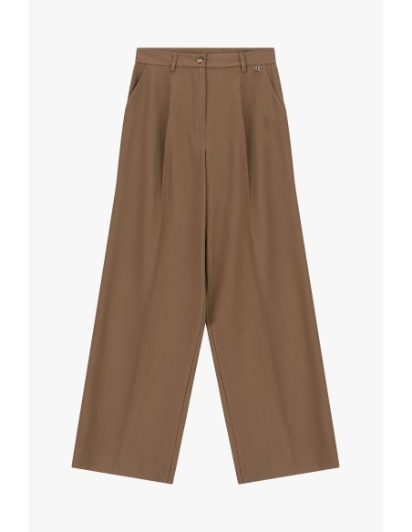 Dixie Palazzo-broek met wijde pijpen en plooien