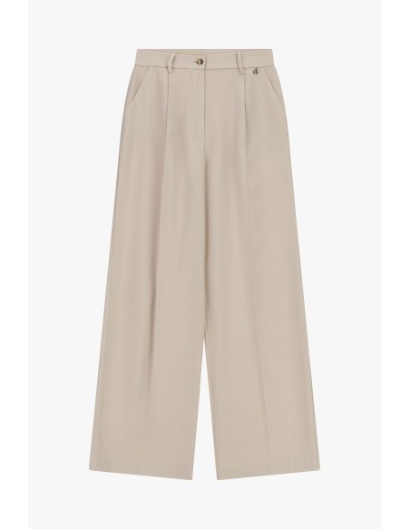 Dixie Palazzo-broek met wijde pijpen en plooien