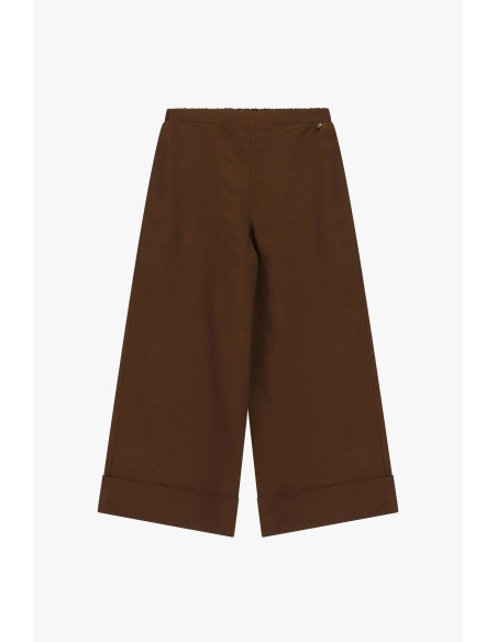 Dixie cropped palazzobroek met extra brede omslagસ્માત