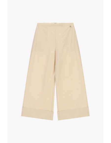Dixie cropped palazzobroek met extra brede omslagસ્માત