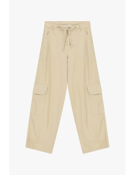 Palazzo-broek met zijzakken in cargostijl Dixie