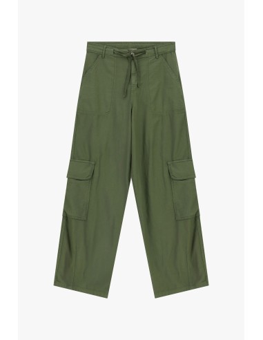 Palazzo-broek met zijzakken in cargostijl Dixie