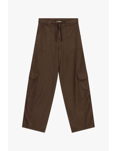 Palazzo-broek met zijzakken in cargostijl Dixie