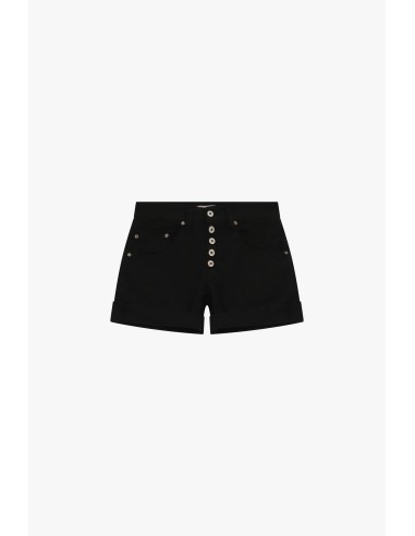 Regular-fit shorts met omslag en knopen Please