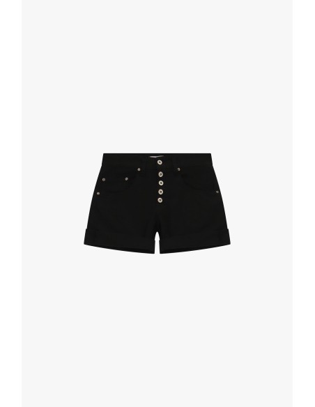 Regular-fit shorts met omslag en knopen Please