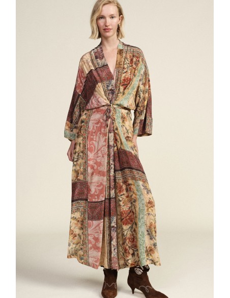 Lange jurk met fantasieprint Dixie