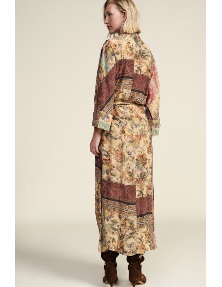 Lange jurk met fantasieprint Dixie