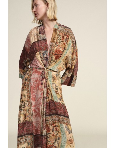 Lange jurk met fantasieprint Dixie