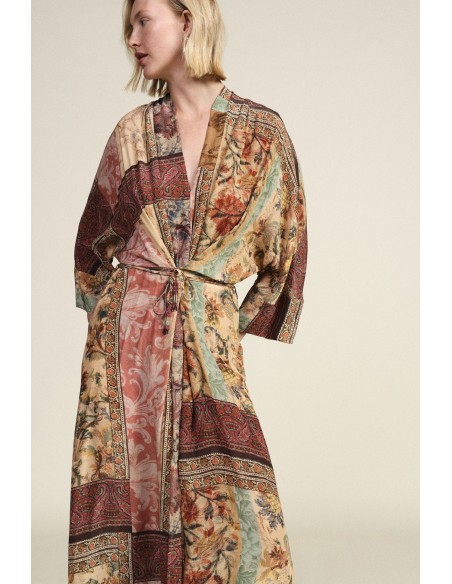 Lange jurk met fantasieprint Dixie