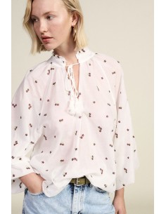 Ruimvallend shirt met bloemenprint en lange mouwen Dixie