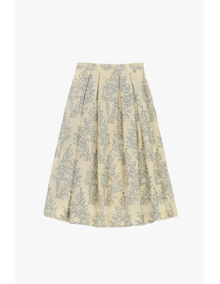 Midi-plooirok met bloemenprint Dixie