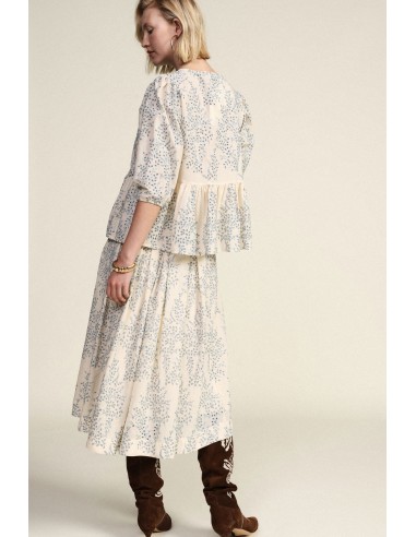Midi-plooirok met bloemenprint Dixie