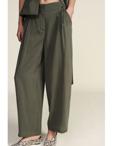 Dixie Palazzo-broek met hoge taille en plooien