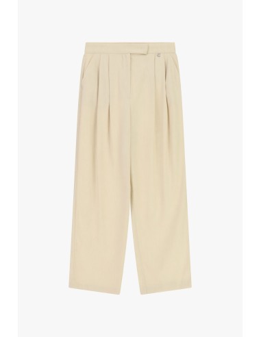 Dixie Palazzo-broek met hoge taille en plooien aan de voorkant