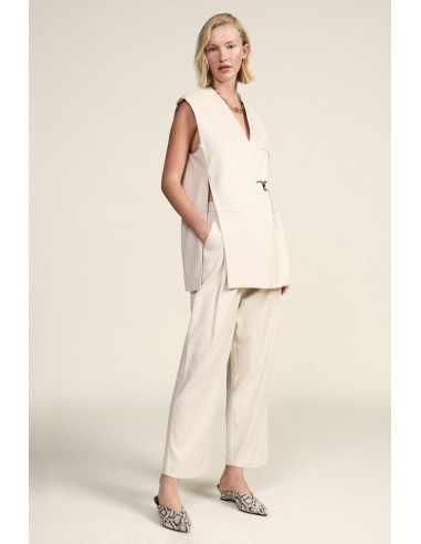Dixie Palazzo-broek met hoge taille en plooien aan de voorkant