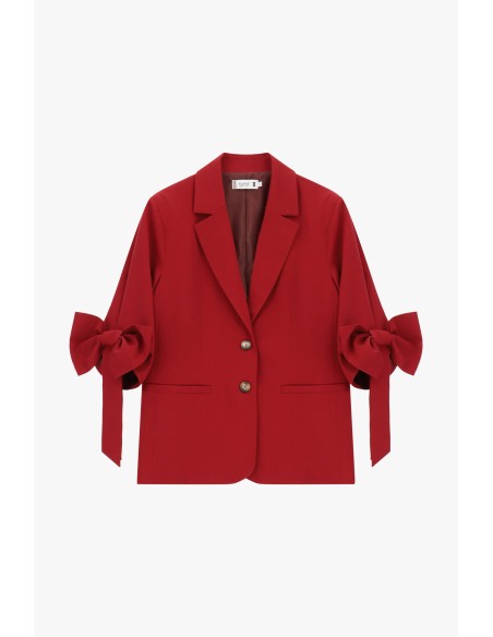 Blazer met mouwen met strikdetail en sluiting met twee knopen, alstublieft
