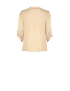 Oversized en soepel viscose shirt met V-hals en borstzakjes – Rinascimento 2