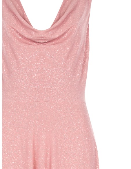 Lange glitterjurk met open rug van Rinascimento