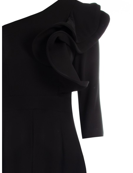 Vloeiende palazzo-jumpsuit met gestructureerde volantmouwen van Rinascimento