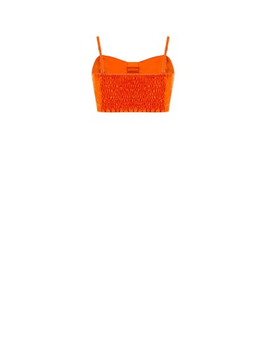 Crop top-bralette van parachutestof Rinascimento