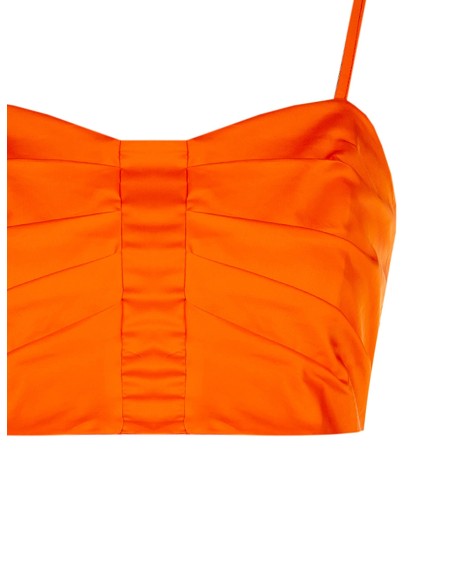 Crop top-bralette van parachutestof Rinascimento