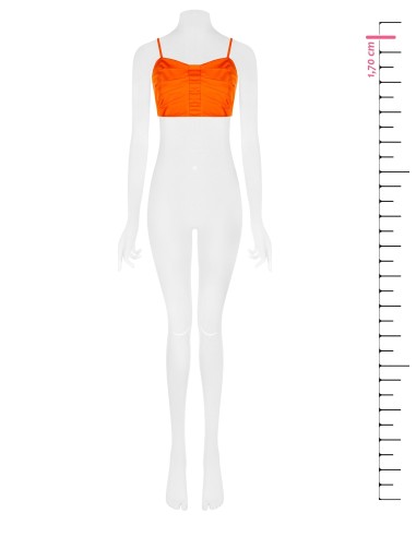 Crop top-bralette van parachutestof Rinascimento