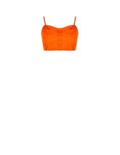 Crop top-bralette van parachutestof Rinascimento