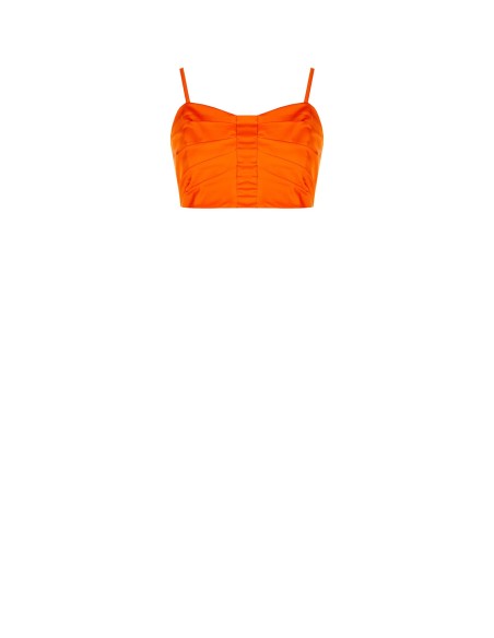 Crop top-bralette van parachutestof Rinascimento