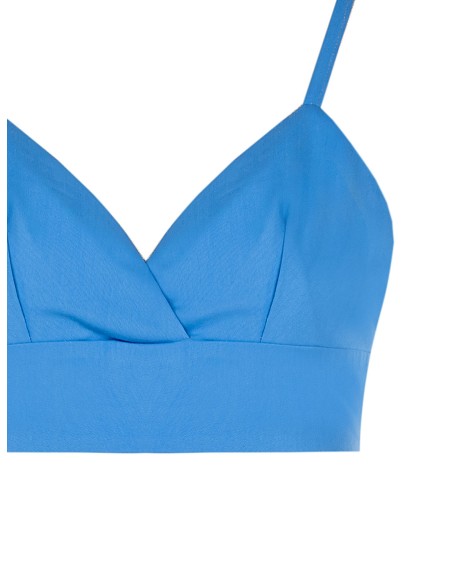Bralette-top van bi-stretchstof met gerimpeld elastiek aan de achterkant Rinascimento