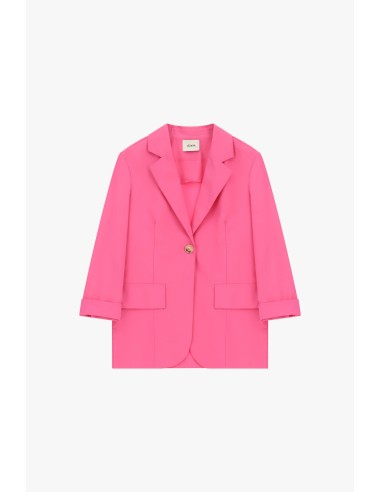 Dixie blazer met één rij knopen en klepzakken