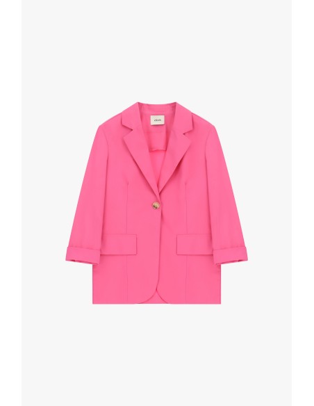 Dixie blazer met één rij knopen en klepzakken