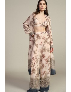 Palazzo-broek met bloemenprint en geometrische boorden van Dixie