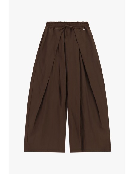 Palazzobroek met hoge taille en plooien aan de voorkant Dixie