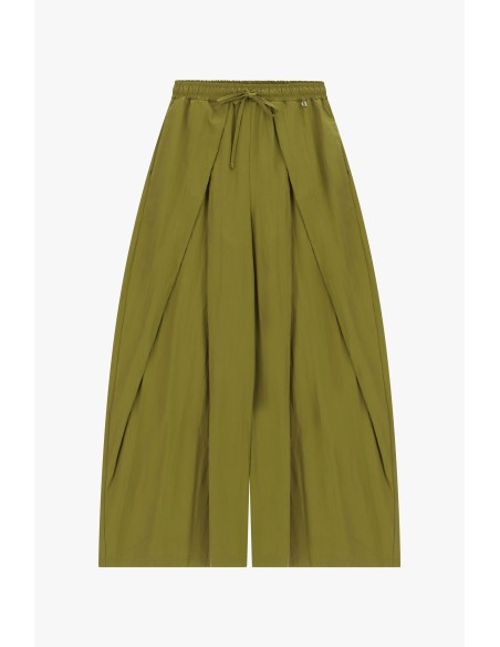 Palazzobroek met hoge taille en plooien aan de voorkant Dixie