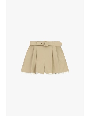 Regular-fit shorts met tailleband en geperforeerde zoom, alsjeblieft