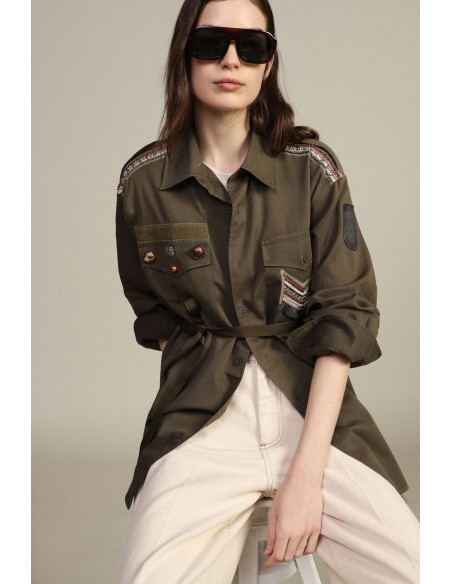 Blazer met zakken en decoratieve knopen Dixie