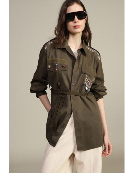 Blazer met zakken en decoratieve knopen Dixie