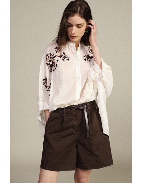 Oversized blouse met bloemmotieven van Dixie