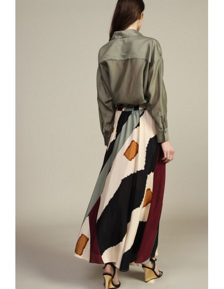 Uitlopende rok met ceintuurdetail Dixie