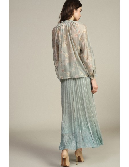 Dixie geplooide midi-rok