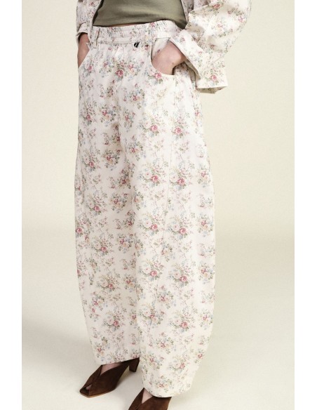 Dixie Palazzo-broek met bloemenprint en wijde pijpen