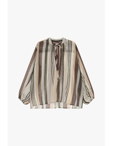 Ruime gestreepte blouse met lange mouwen Dixie