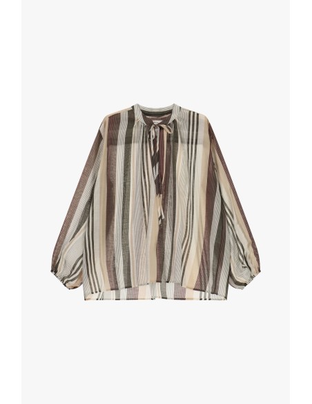 Ruime gestreepte blouse met lange mouwen Dixie