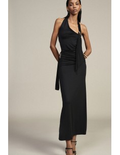 Dixie midi-rok met drapering en juweeldetail 2