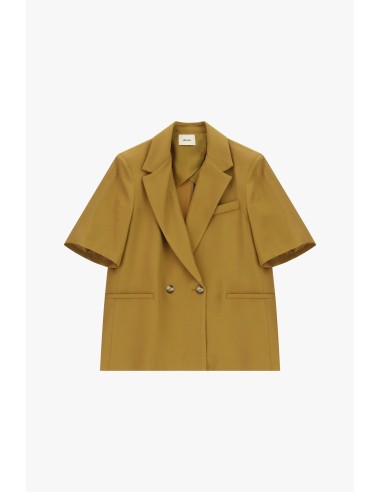 Dixie blazer met dubbele rij knopen, korte mouwen en zakken
