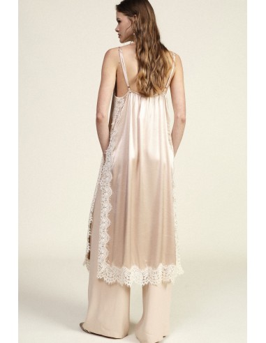 Set met wijde broek en top met kant Dixie