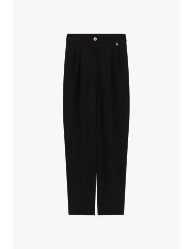 Dixie cropped palazzobroek met plooien