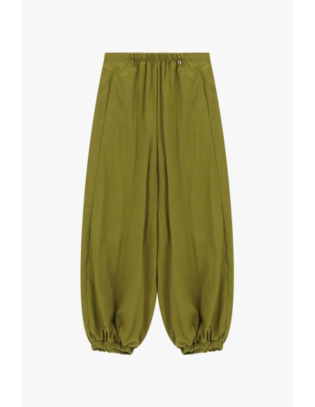 Wijde palazzobroek met elastische taille en uitlopende pijpen Dixie