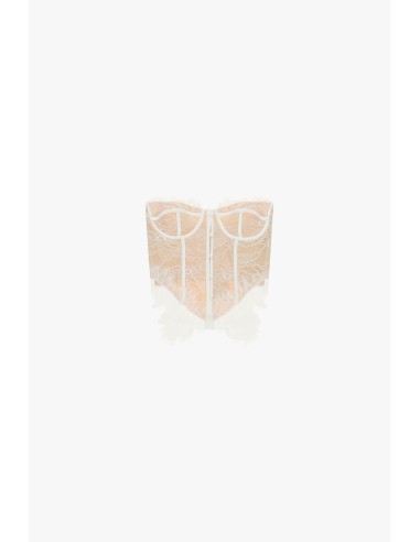 Dixie bodysuit met kanten inzetstukken en baleinen