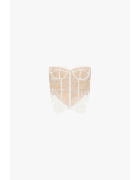 Dixie bodysuit met kanten inzetstukken en baleinen
